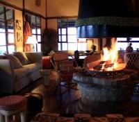 Lounging around the fire
